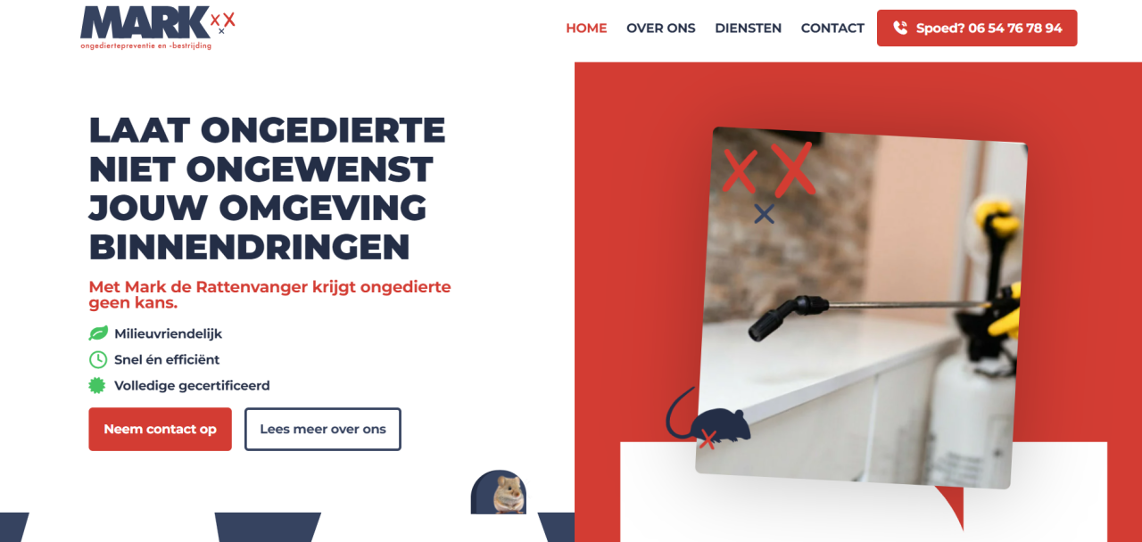 Nieuwe website gemaakt door Dirk